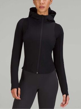 Lululemon Push Your Pace Jacket Sz 10 In Black